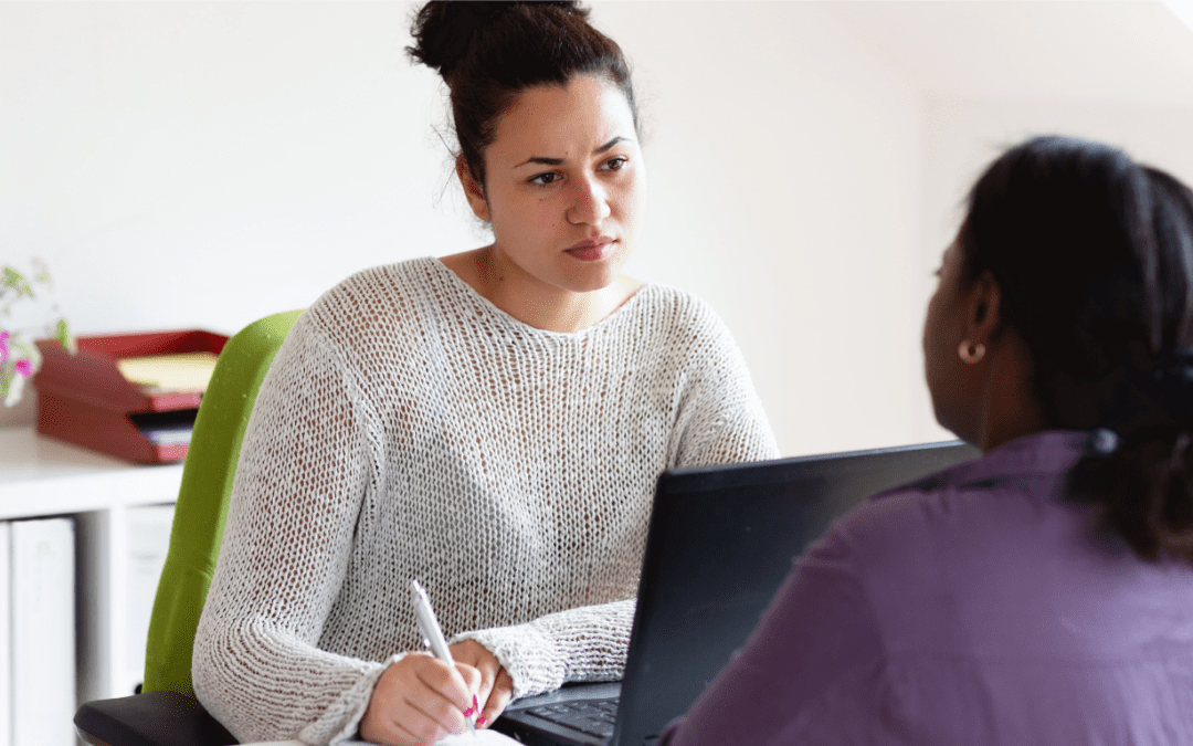 A participant engaged in a goal-setting discussion with their NDIS plan manager.